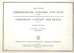 Chromatic Fantasy and Fugue A minor 
