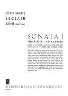 Sonata I E minor 