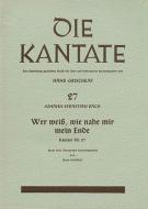 Wer weiss, wie nahe mir mein Ende Standard