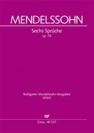 Sechs Sprüche zum Kirchenjahr op. 79 Standard