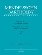 Concerto in E minor op. 64 for violin and orchestra Standard