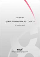 Quatuor de Saxophones No. 1 