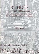 31 Pieces Of The 16th-18th Centuries 