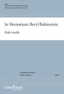 In Memoriam: Beryl Rubinstein 