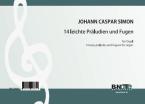 14 easy preludes and fugues for organ 