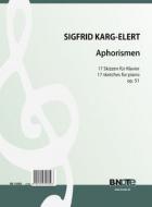 Aphorisms - 17 sketches for piano op.51 