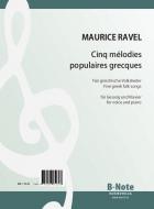 Cinq mélodies grecques for voice and piano 