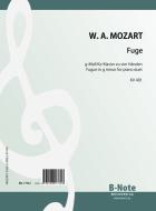 Fugue in g minor for piano duet KV 401 