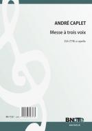 Messe à trois voix for choir SSA or TTB a capella 