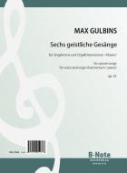 Six sacred songs for voice and organ (harmonium, piano) op.33 