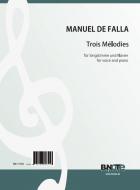 Trois Mélodies for voice and piano 