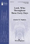 Lord, Who Throughout These Forty Days 