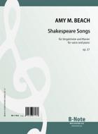Shakespeare Songs for voice and piano op.37 