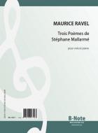 Trois Poèmes de Stéphane Mallarmé for voice and piano 
