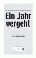 Ein Jahr vergeht 