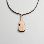 Halskette Violine Ahorn 