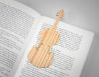 Lesezeichen Violine Eiche 