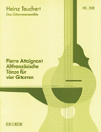 Altfranzösische Tänze für vier Gitarren 