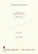 Cadenzas to the violin concertos D major and A major KV 218/KV 219 