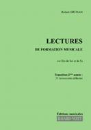 Lectures de formation musicale 8 - Chant 2 clés 