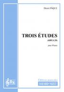 3 études op. 29 