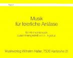 Musik für feierliche Anlässe 