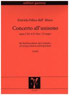 Concerto all'unisono op. 2 Nr. 6 D major 