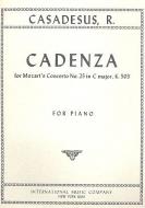 Cadenzas to Mozarts Concerto No. 25 KV503 