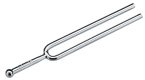 Stimmgabel vernickelt 