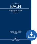 St. Matthew Passion BWV 244, BWV3 244.2 Download