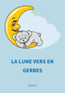 La lune vers en gerbes 