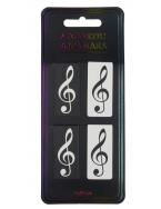 Magnetic bookmark g-clef black & white 
