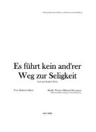 Es führt kein anderer Weg zur Seligkeit 