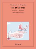 Se Tu M'ami Medium Voice Piano Italian 