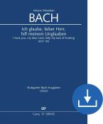 I trust you, my dear Lord, help my lack of trusting BWV 109 Download