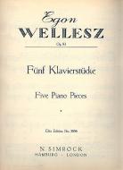 Five Piano Pieces Op. 83 