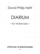 Diarium for solo violin 