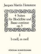 4 Suites Op.5 for Recorder/Flute and Basso continuo, Vol. 1 