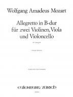 Allegretto in B flat major, K 68 