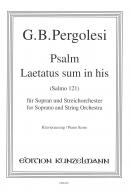 Psalm Laetatus sum in his (Salmo 121) 