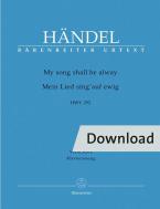 My song shall be alway HWV 252 Download