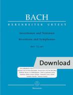 Inventions and symphonies BWV 772-801 Download