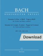Sonatas in G major, E minor- Fugue in G minor Download