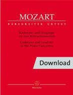 Cadenzas and entrances to the piano concertos Download