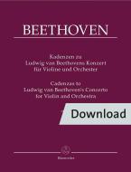 Cadenzas for Ludwig van Beethoven's concerto Download