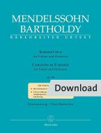 Concerto in E minor op. 64 for violin and orchestra Download