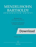 Concerto in E minor op. 64 for violin and orchestra Download