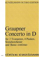 Concerto for 2 Clarini (Trumpets), 4 Timpani, Strings and Basso continuo 