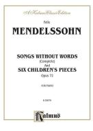 Songs Without Words, Op. 102, No. 6 