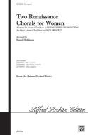 Two Renaissance Chorals For Women Download